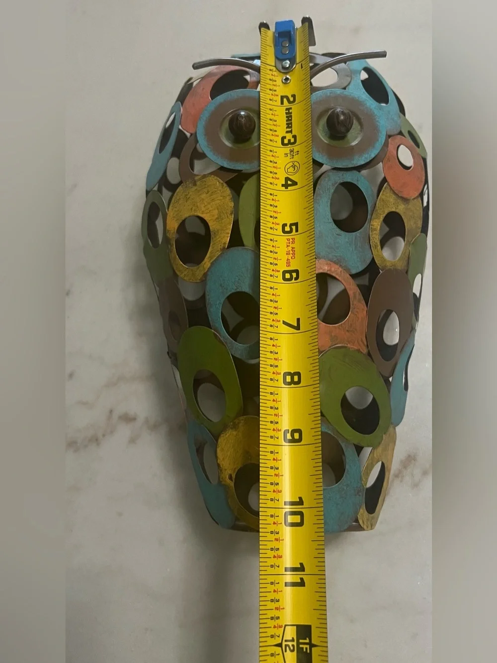 Colorful Metal Owl Wall Decor - Multicolor
